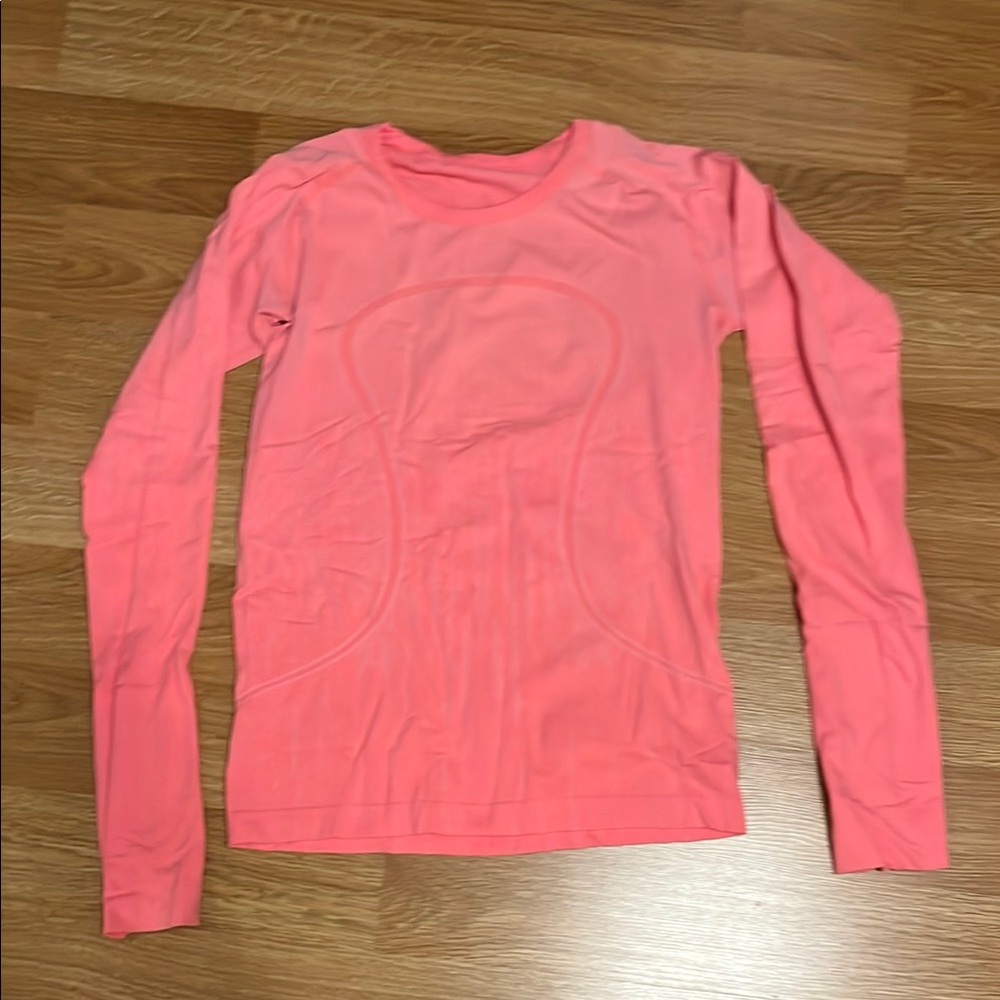 Lululemon Swiftly Coral Long Sleeve Top